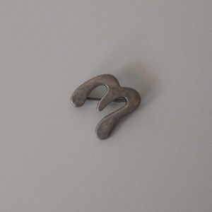 { vintage } Om Sterling Silver Lapel Pin